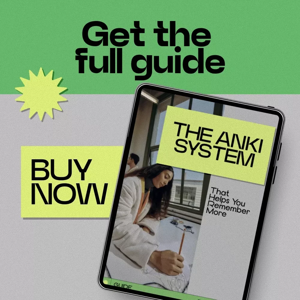 The Anki System That Helps You Remember More | How to Use Anki for Studying Guide, Smart Study System, Memory Boost eBook, Digital Download