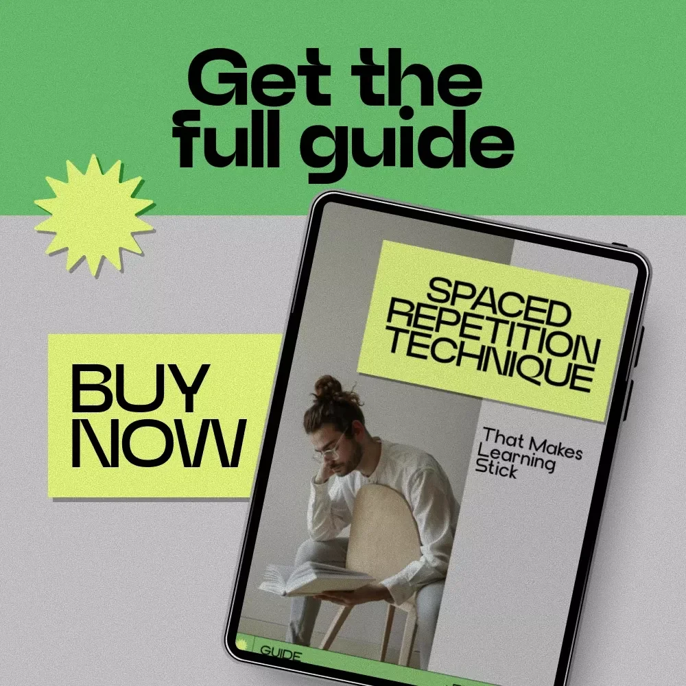 Spaced Repetition Technique That Makes Learning Stick | Digital Guide for Faster Retention, Study Smarter with Spaced Repetition Technique