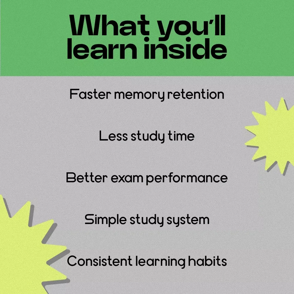 The Active Recall Method That Actually Sticks – Active Recall Study Method Guide, Study System eBook, Smart Learning Checklist for Students