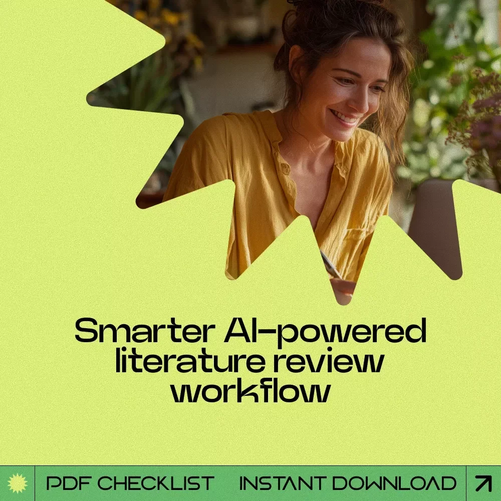 AI-Powered Literature Review Checklist | How to Use AI for Literature Review Guide for Students, Researchers & Academics