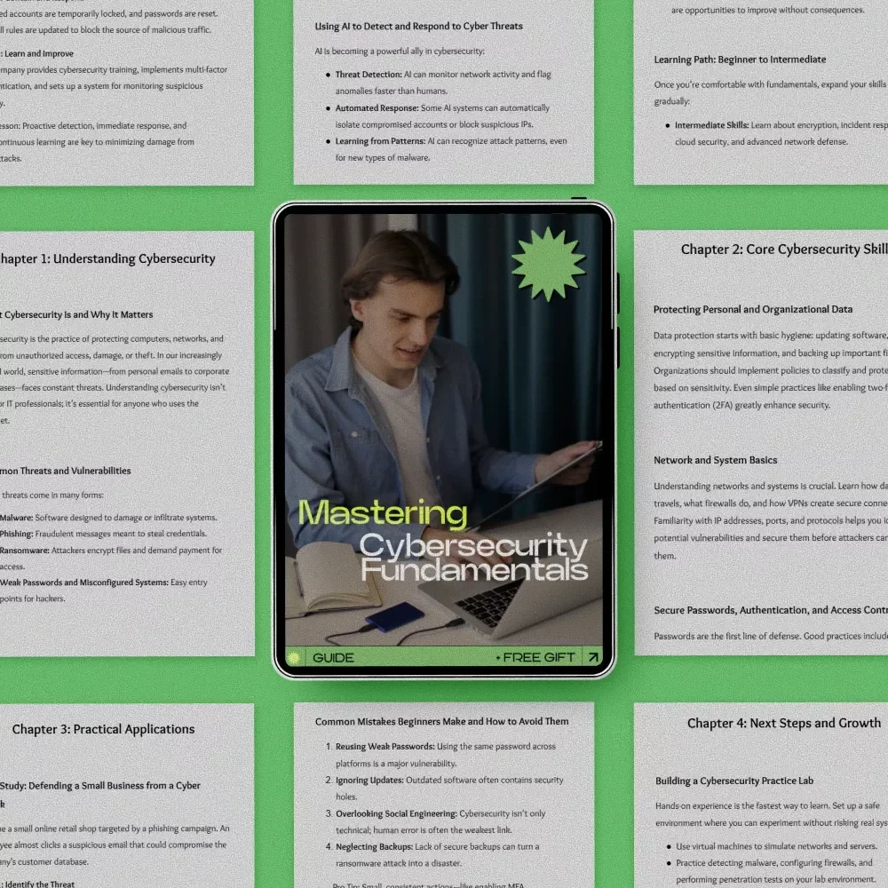 Mastering Cybersecurity Fundamentals Guide | How to Learn Cybersecurity Fundamentals Step-by-Step eBook for Beginners & IT Learners