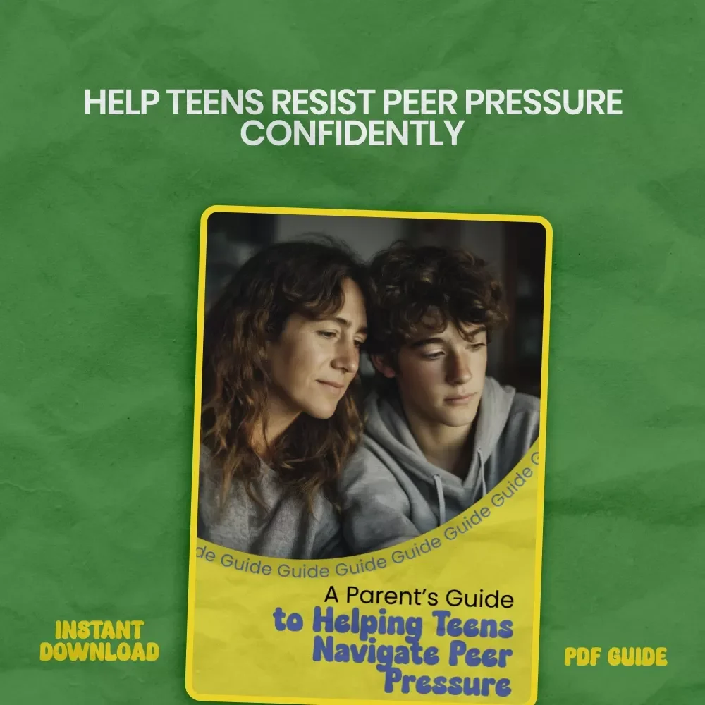 A Parent’s Guide to Helping Teens Navigate Peer Pressure | How to Help Teen with Peer Pressure Digital Guide for Confident Parenting, Communication & Resilience Building