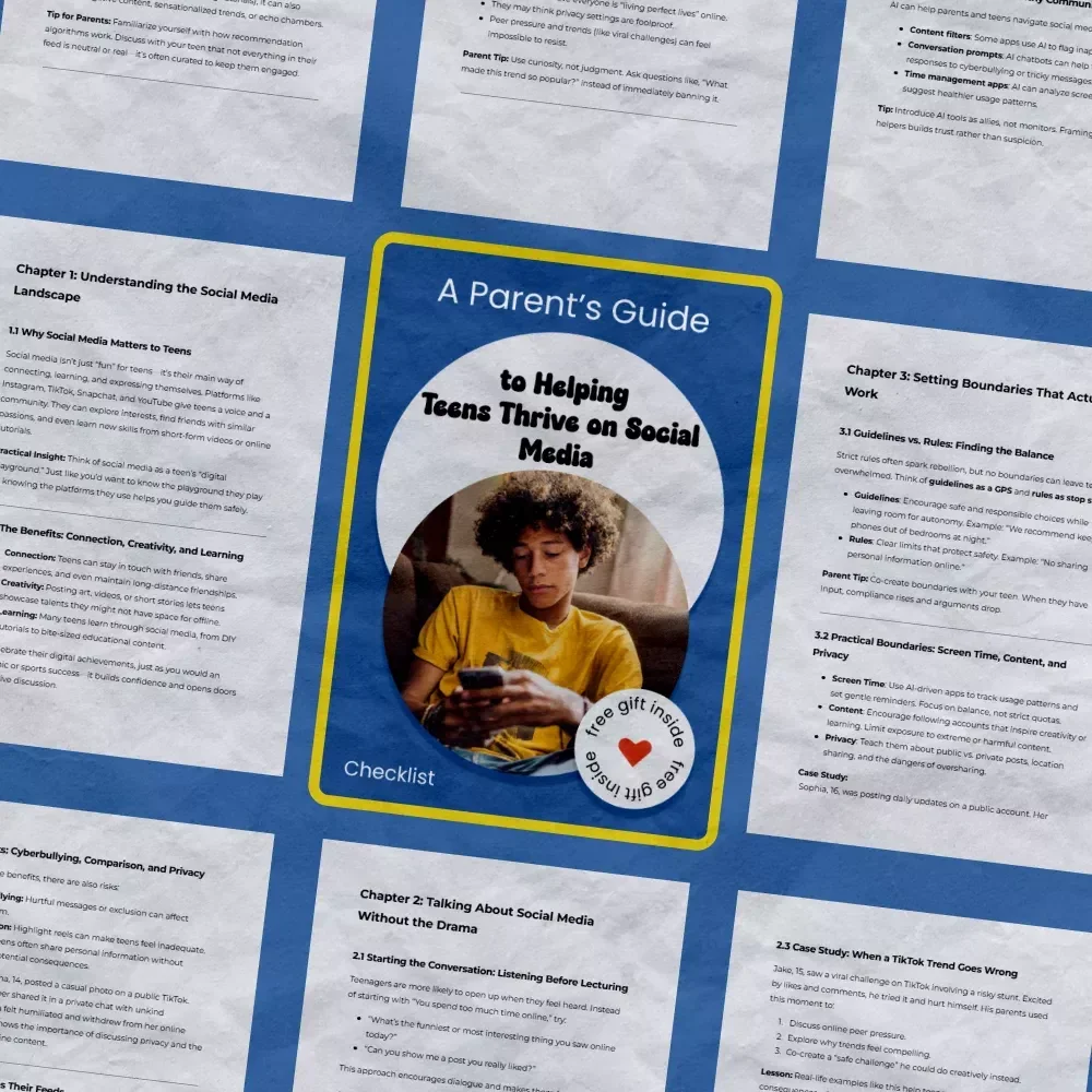 A Parent’s Guide to Helping Teens Thrive on Social Media – How to Help Teens Navigate Social Media Safely, Set Boundaries, and Build Digital Literacy