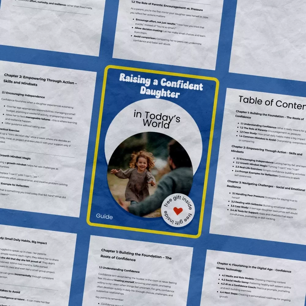 Raising a Confident Daughter in Today’s World | How to Raise a Confident Daughter Guide for Moms & Parents | Empowering Girls eBook & Confidence Checklist