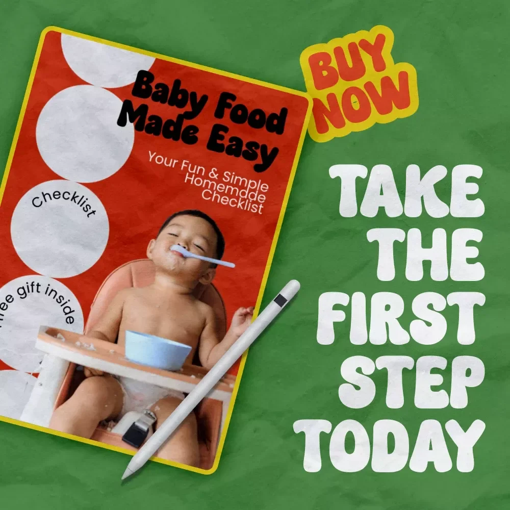 Baby Food Made Easy: Your Fun & Simple Homemade Checklist | How to Make Baby Food at Home Guide for Busy Parents | Printable Baby Feeding Planner