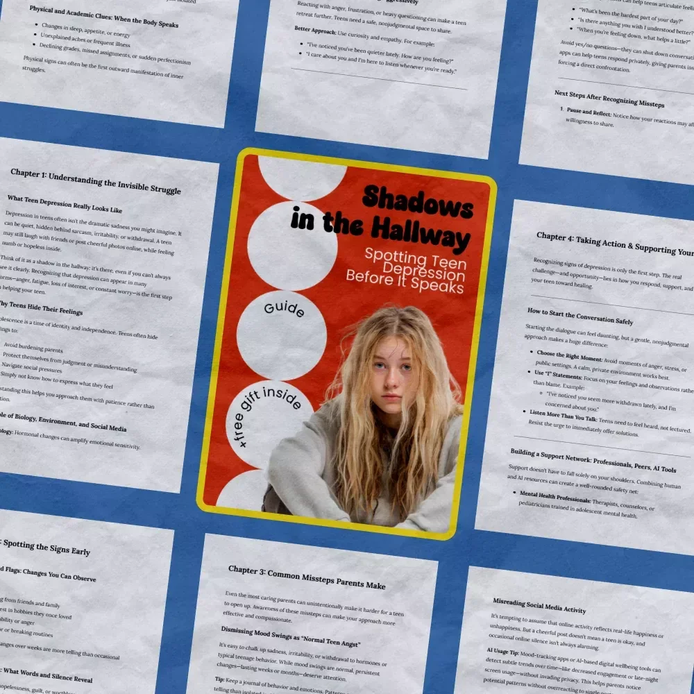 Shadows in the Hallway: Spotting Teen Depression Before It Speaks – How to Spot Signs of Depression in Teens Guide for Parents