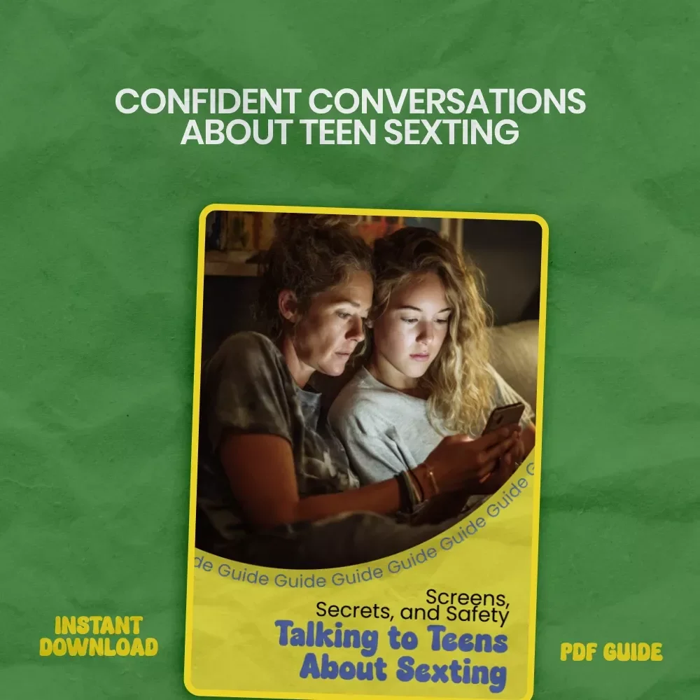 Screens, Secrets, and Safety: Talking to Teens About Sexting – A Practical Parent Guide on how to talk to teen about sexting, Digital Safety eBook, Teen Communication Toolkit