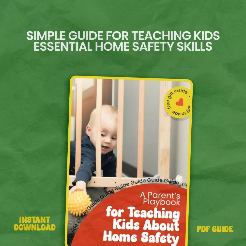 A Parent’s Playbook for Teaching Kids About Home Safety | Practical Guide on how to teach kids about home safety, Family Safety eBook, Childproofing Checklist & Learning Activities
