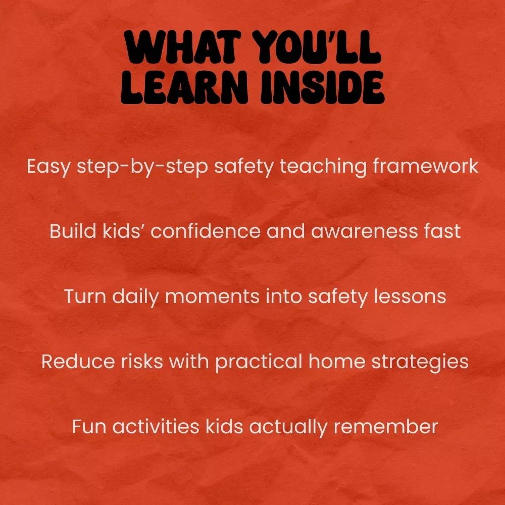 A Parent’s Playbook for Teaching Kids About Home Safety | Practical Guide on how to teach kids about home safety, Family Safety eBook, Childproofing Checklist & Learning Activities