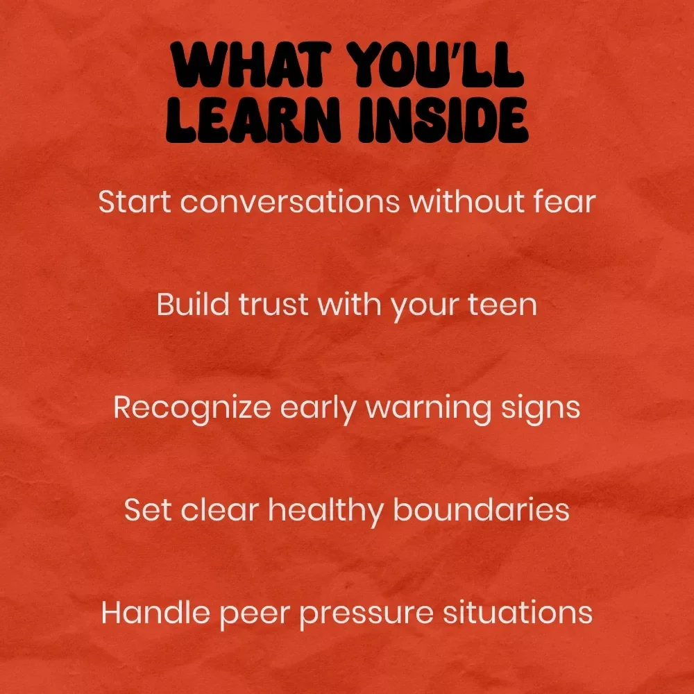 Talk Smart: Guiding Teens Through Drugs and Alcohol | How to Talk to Teen About Drugs and Alcohol Guide for Parents, Communication Toolkit, Digital Download