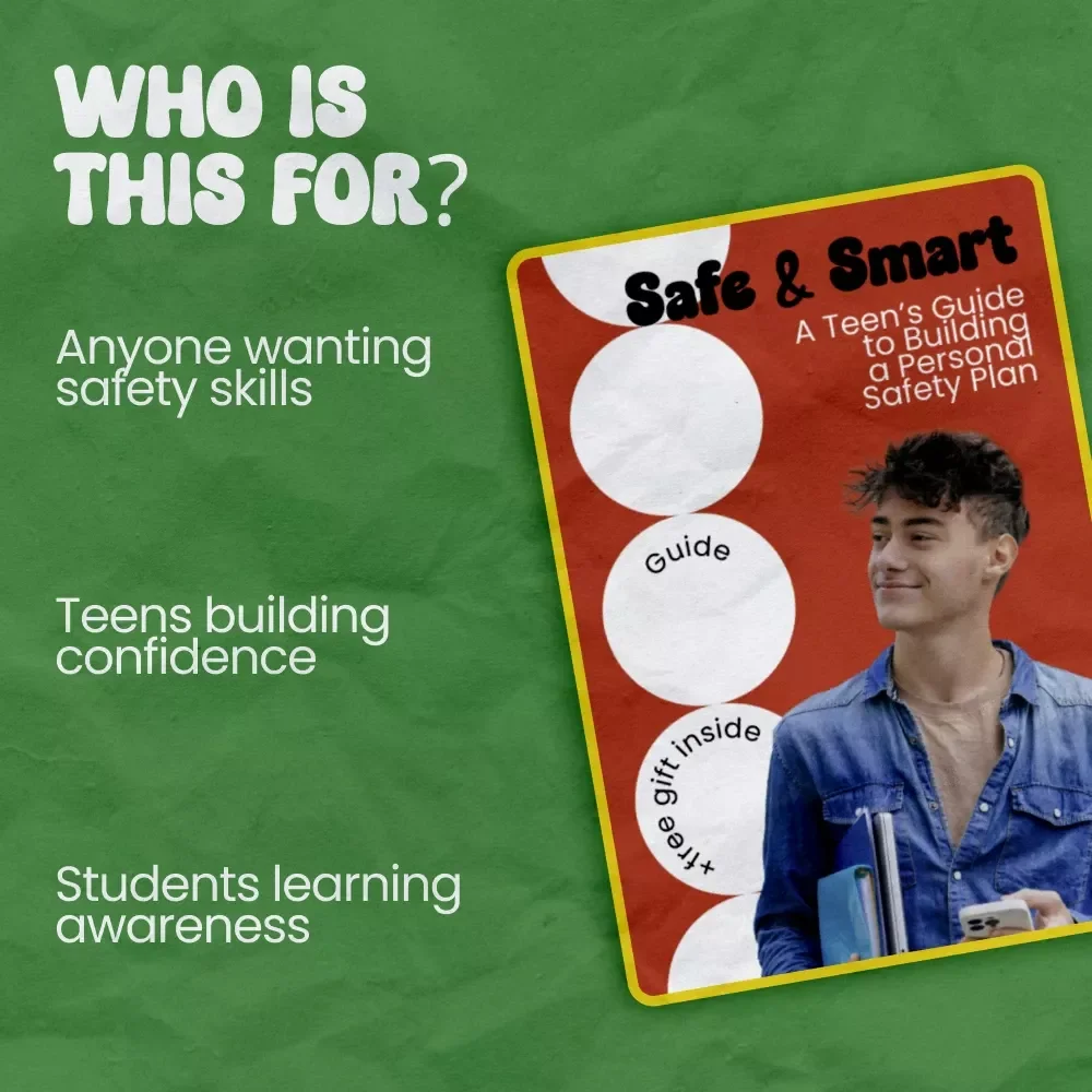 Safe & Smart: A Teen’s Guide to Building a Personal Safety Plan | how to create a safety plan for teen | Digital Download Guide for Teens & Parents