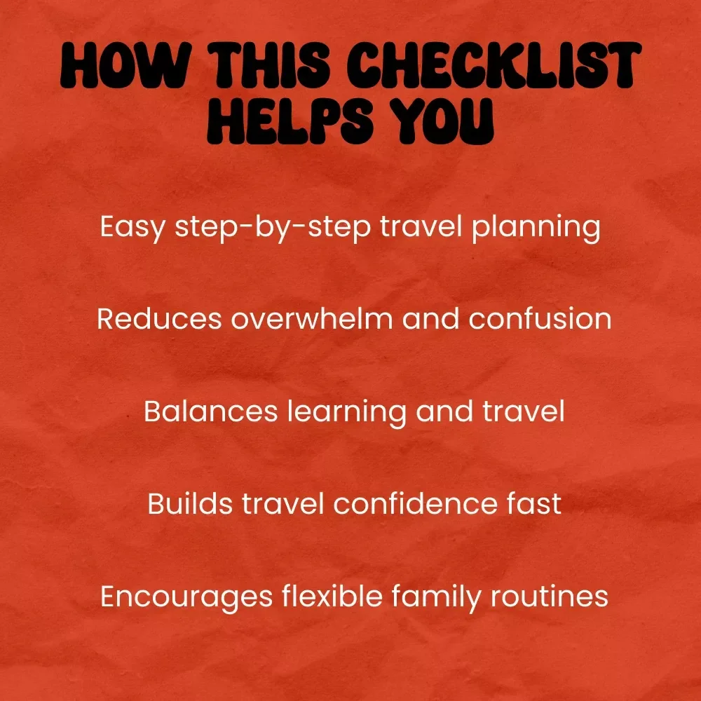 The Ultimate Family Worldschooling Adventure Checklist – How to Do Worldschooling with Family | Travel Homeschool Planning Guide