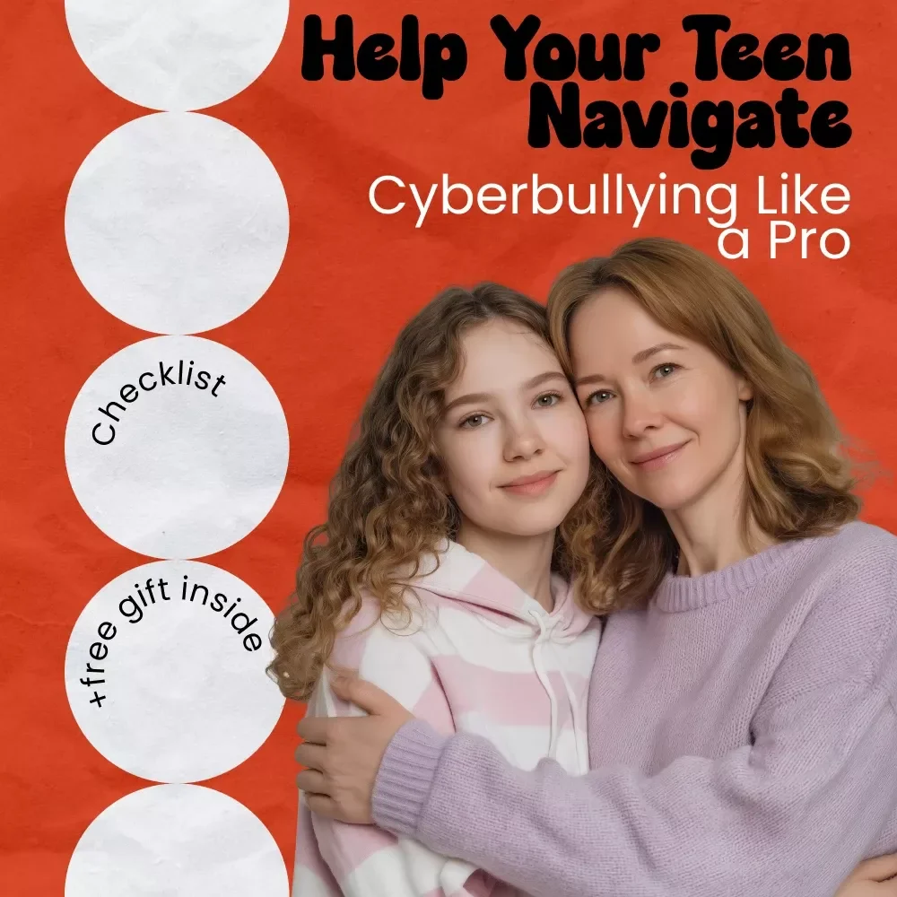 Help Your Teen Navigate Cyberbullying Like a Pro – Printable Checklist for Parents | how to help teen with cyberbullying Guide, Digital Download