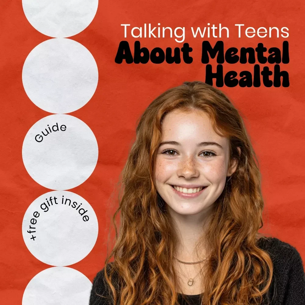A Parent’s Guide to Talking with Teens About Mental Health | Practical Guide on how to talk to teen about mental health, Communication Tips for Parents, Digital Download eBook