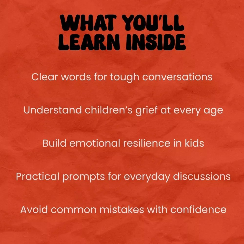 When Life Feels Fragile: Talking to Kids About Loss and Goodbye | How to Talk to Kids About End of Life Guide | Gentle Parenting eBook for Grief, Death Conversations & Emotional Support