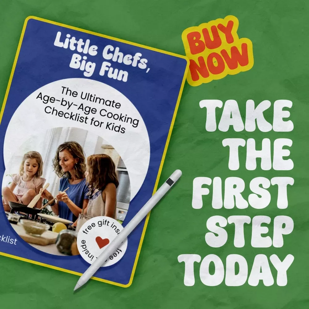 Little Chefs, Big Fun: The Ultimate Age-by-Age Cooking Checklist for Kids – How to Cook with Kids by Age Printable Guide, Family Kitchen Skills Builder, Kids Cooking Checklist PDF