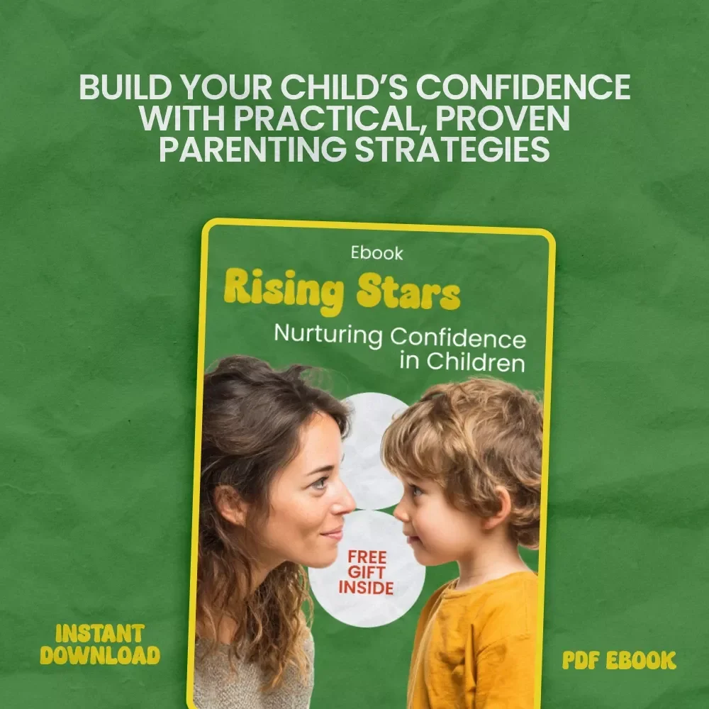 Rising Stars: Nurturing Confidence in Children | how to help a child with low self esteem Parenting Guide eBook | Confidence Building Toolkit for Kids