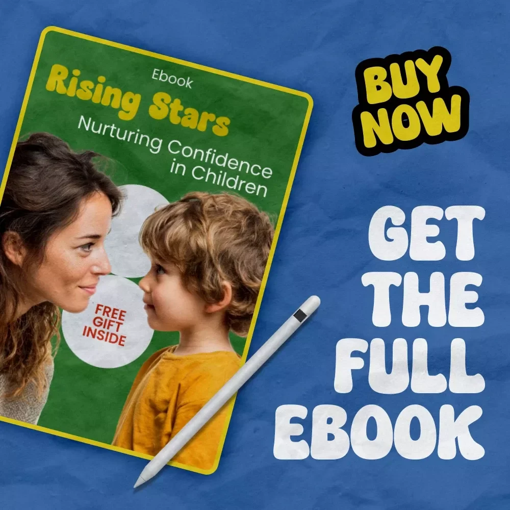 Rising Stars: Nurturing Confidence in Children | how to help a child with low self esteem Parenting Guide eBook | Confidence Building Toolkit for Kids