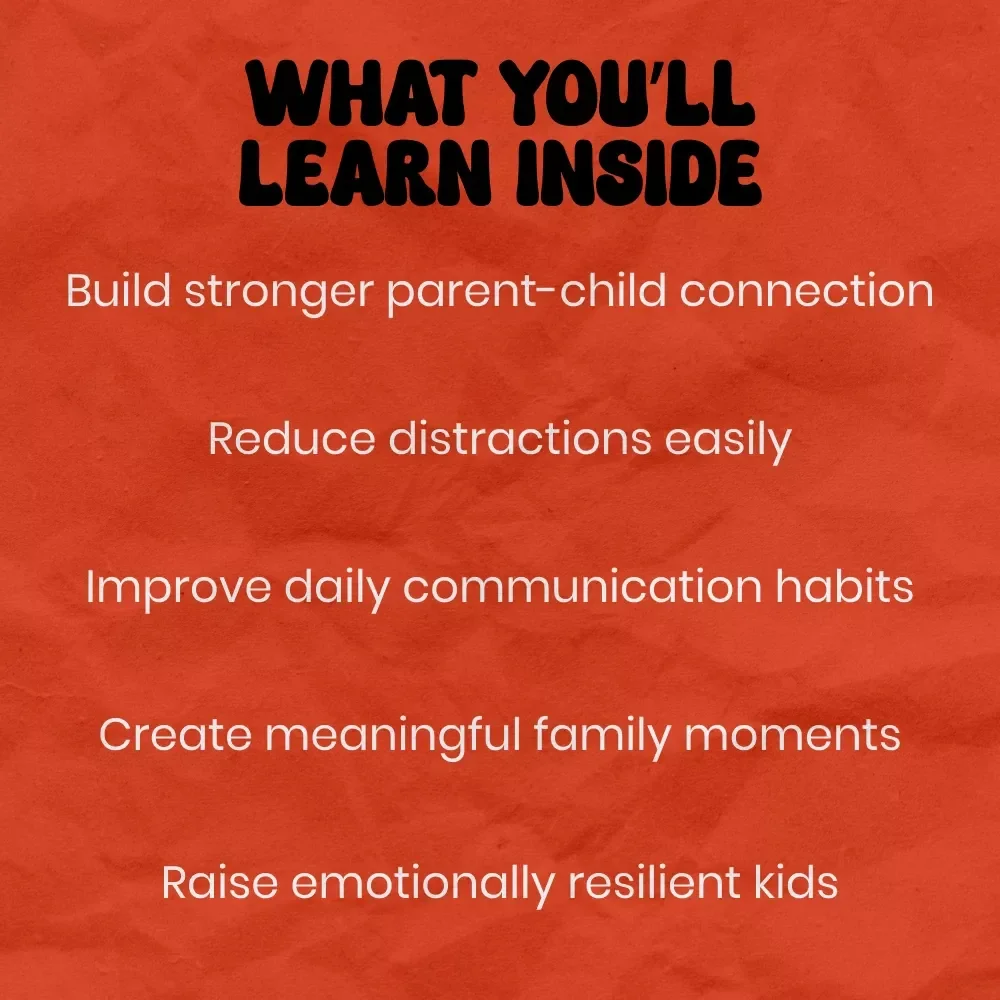 Here and Now: The Art of Being Present with Your Kids – A Practical Guide on how to be present with kids, Mindful Parenting eBook, Connection & Focus Toolkit for Modern Families