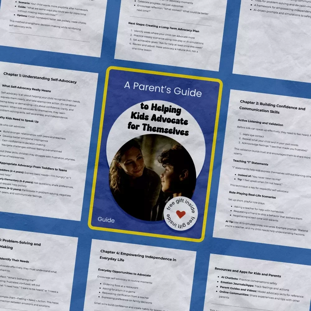A Parent’s Guide to Helping Kids Advocate for Themselves – How to Teach Kids to Advocate for Themselves eBook, Parenting Guide, Confidence & Communication Skills Toolkit