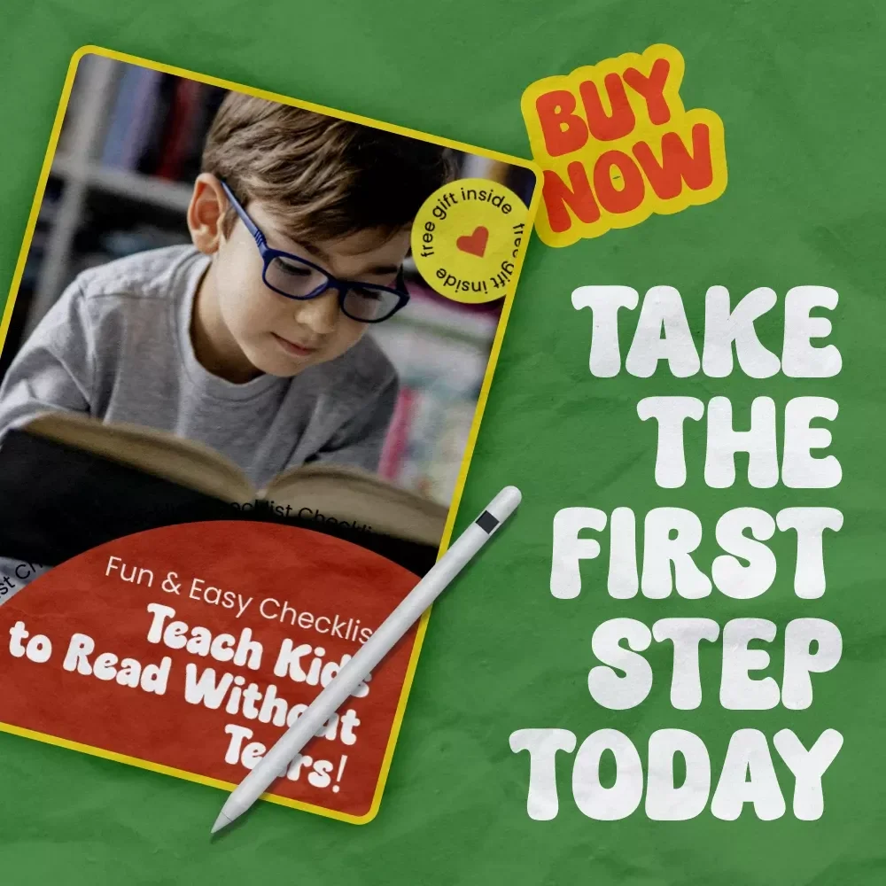 Fun & Easy Checklist: Teach Kids to Read Without Tears! | How to Teach Kids to Read Step-by-Step Printable Guide for Parents & Homeschool Learning