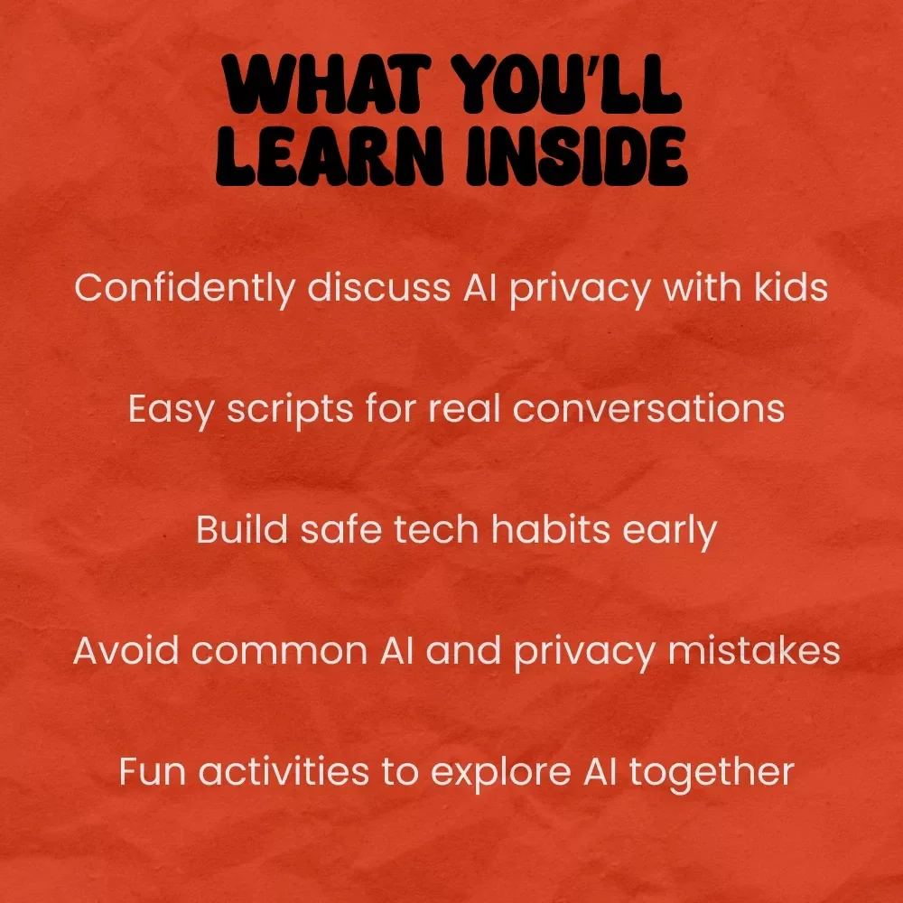 Smart Chats: Guiding Kids Through AI and Privacy – A Parent’s Guide on How to Talk to Kids About AI Privacy, Safe Tech Conversations, Digital Safety eBook