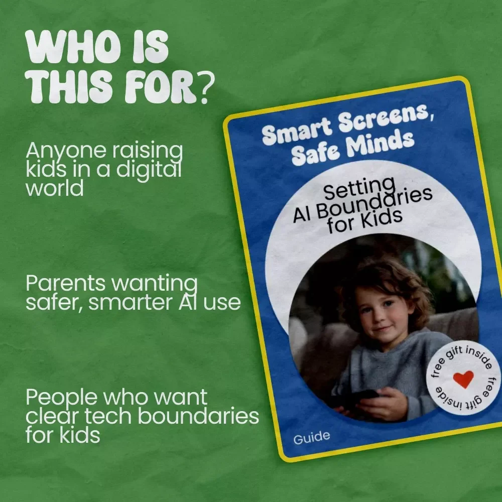 Smart Screens, Safe Minds: Setting AI Boundaries for Kids | How to Set AI Boundaries for Kids Guide for Parents, Digital Safety eBook, Screen Time & AI Use Toolkit