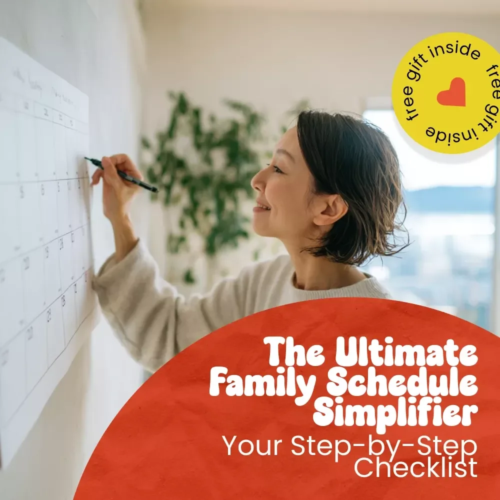 The Ultimate Family Schedule Simplifier: Your Step-by-Step Checklist | How to Simplify Family Schedules Printable Planner for Busy Families