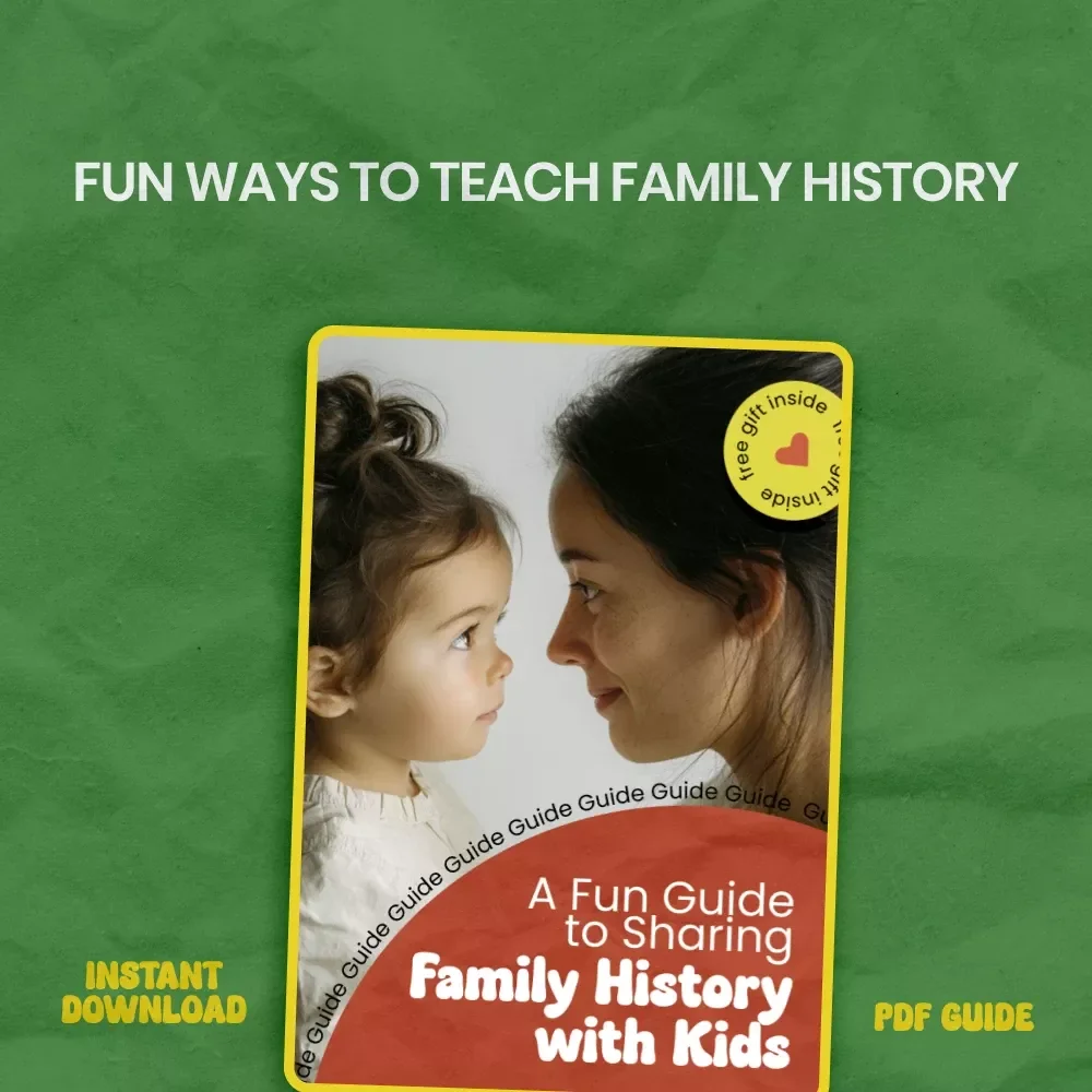 A Fun Guide to Sharing Family History with Kids – How to Teach Kids About Family History, Printable eBook, Family Storytelling Activities, Heritage Learning Guide for Children