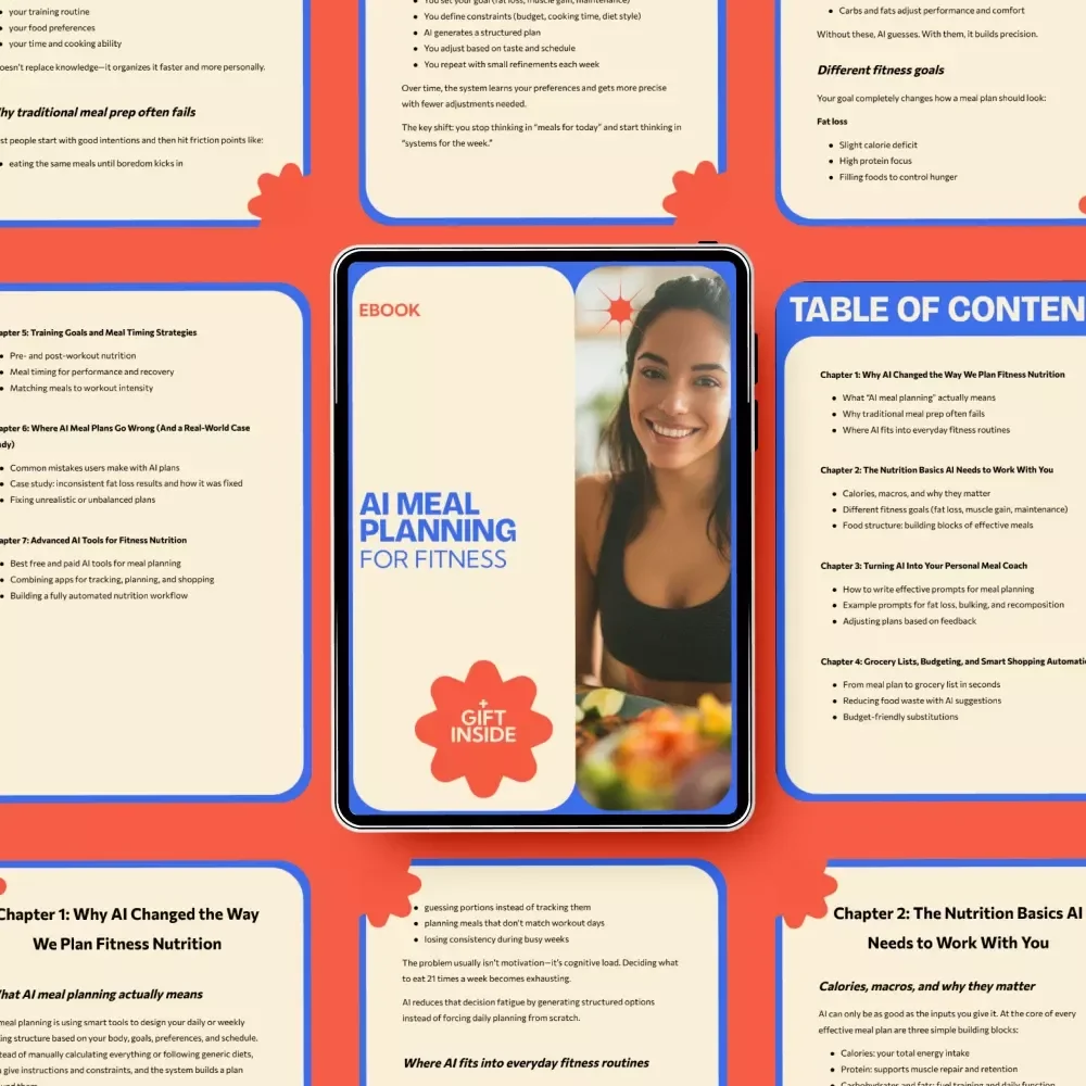 AI Meal Planning for Fitness eBook | Smart AI Meal Planning for Fitness Guide, Nutrition Automation, Workout Diet Planner, Digital Download