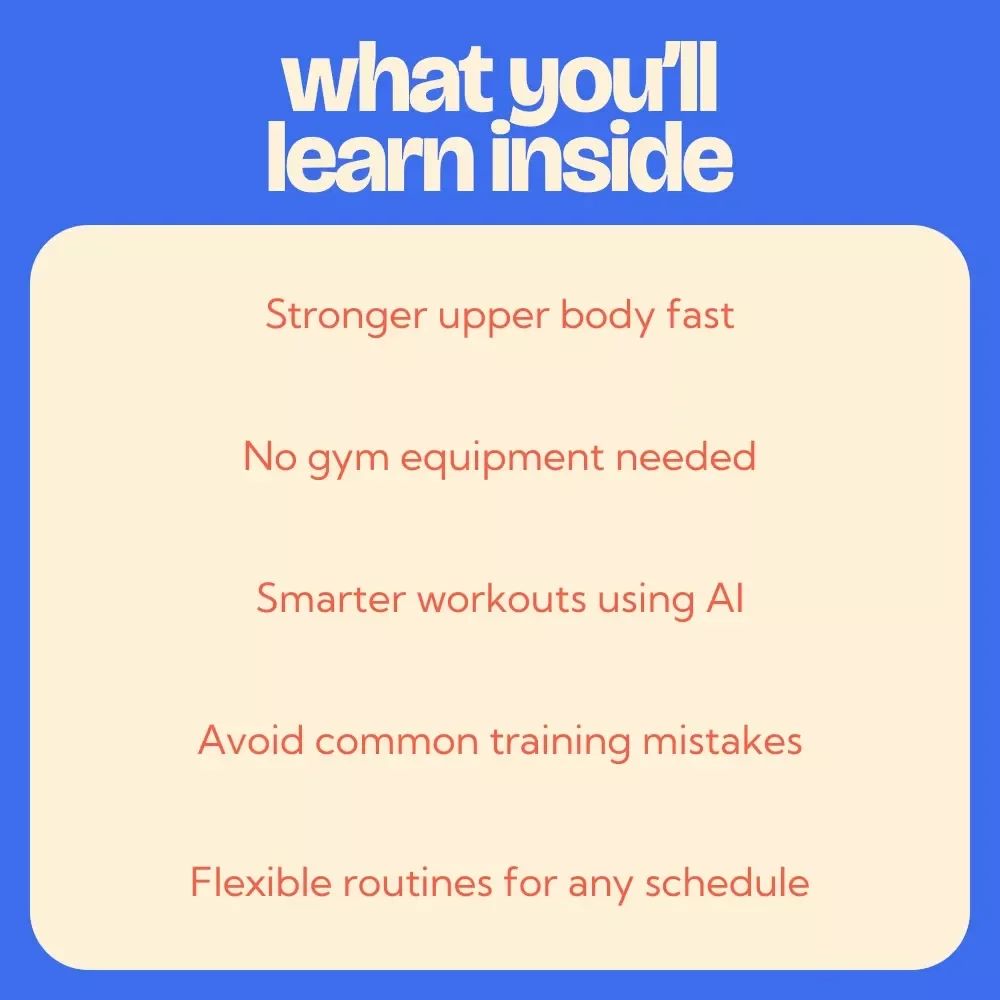 Home Upper Body Workouts for Strength and Definition | Ultimate upper body workout at home Guide, No-Equipment & Dumbbell Training Plan, AI-Powered Fitness Routine eBook