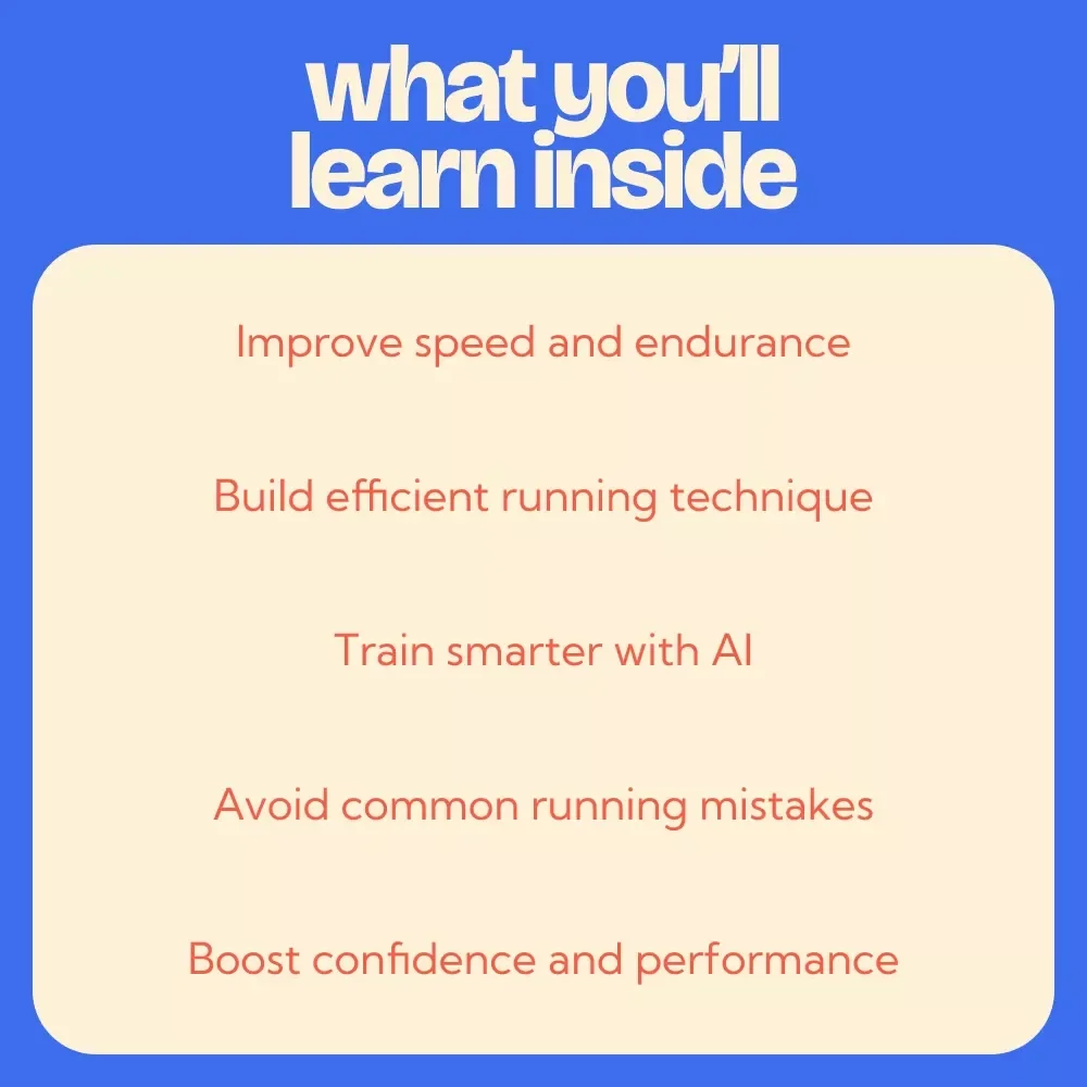 Your Guide to Running Faster – How to Run Faster Training Guide, Sprinting Techniques, Speed Improvement eBook, Runner Workout Plan, AI Training Tips