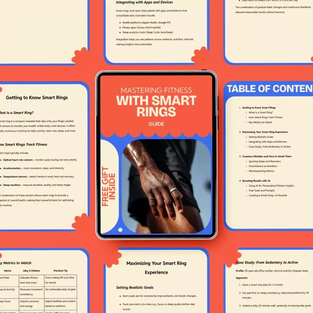 Mastering Fitness with Smart Rings – Smart Ring Fitness Tracking Guide, Wearable Tech Wellness eBook, Health Optimization Checklist, AI Fitness Routine Planner