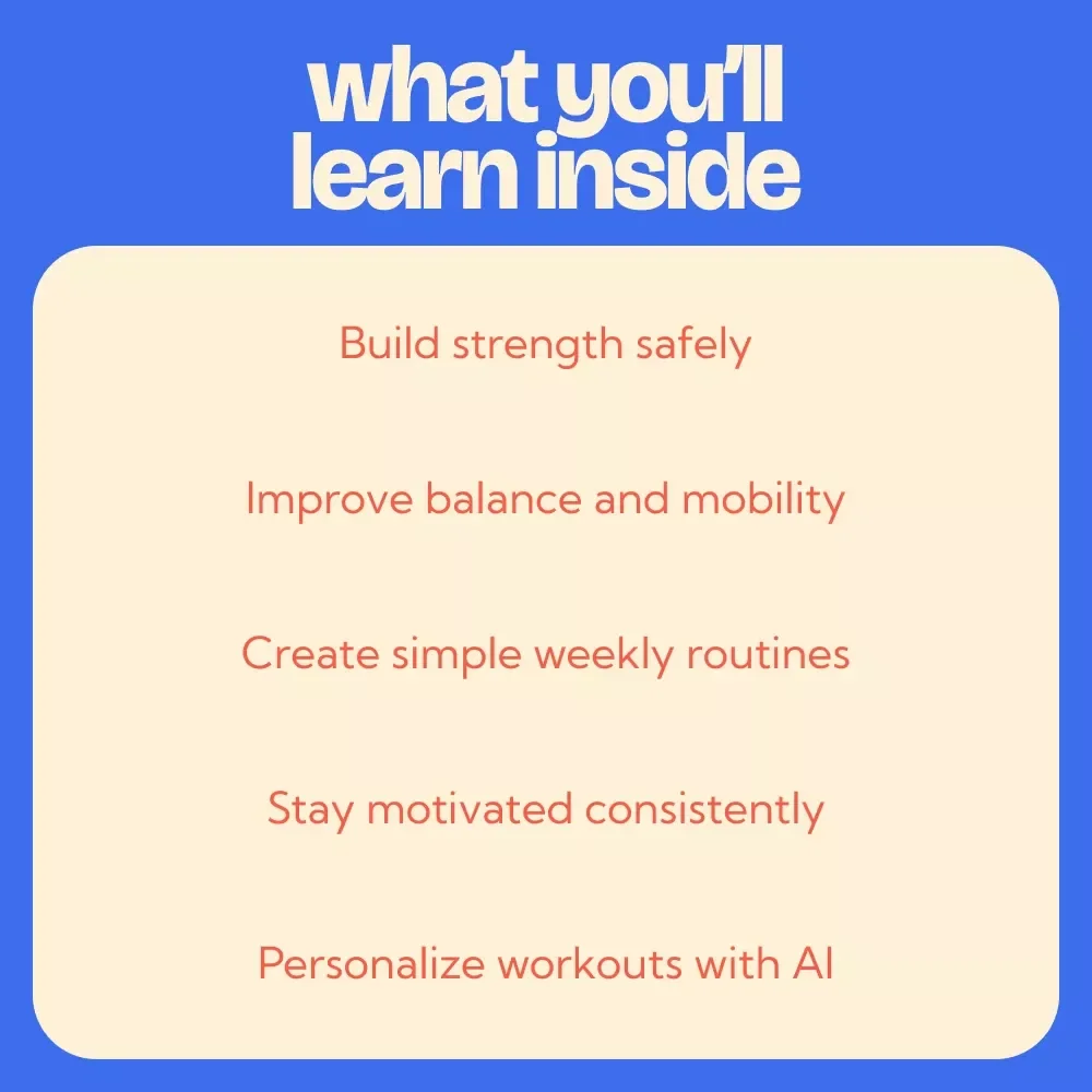 A Practical Guide to Fitness After 60 | Complete Wellness Blueprint for fitness for seniors over 60 | Safe Workouts, AI Tools & Weekly Plans