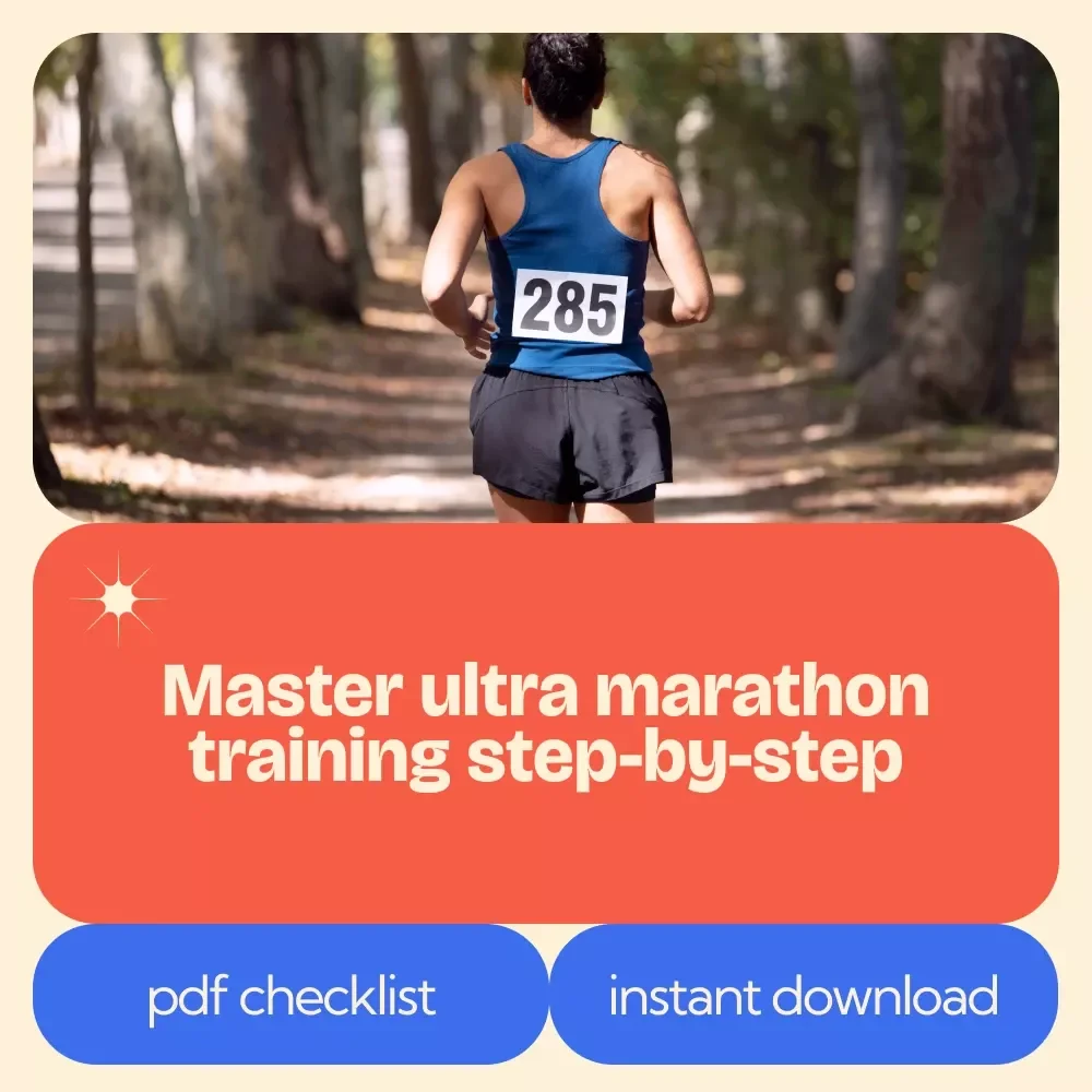 Ultra Marathon Training Survival Checklist | Printable Ultra Marathon Training Tips Guide | Endurance Running Planner PDF | Race Prep Checklist