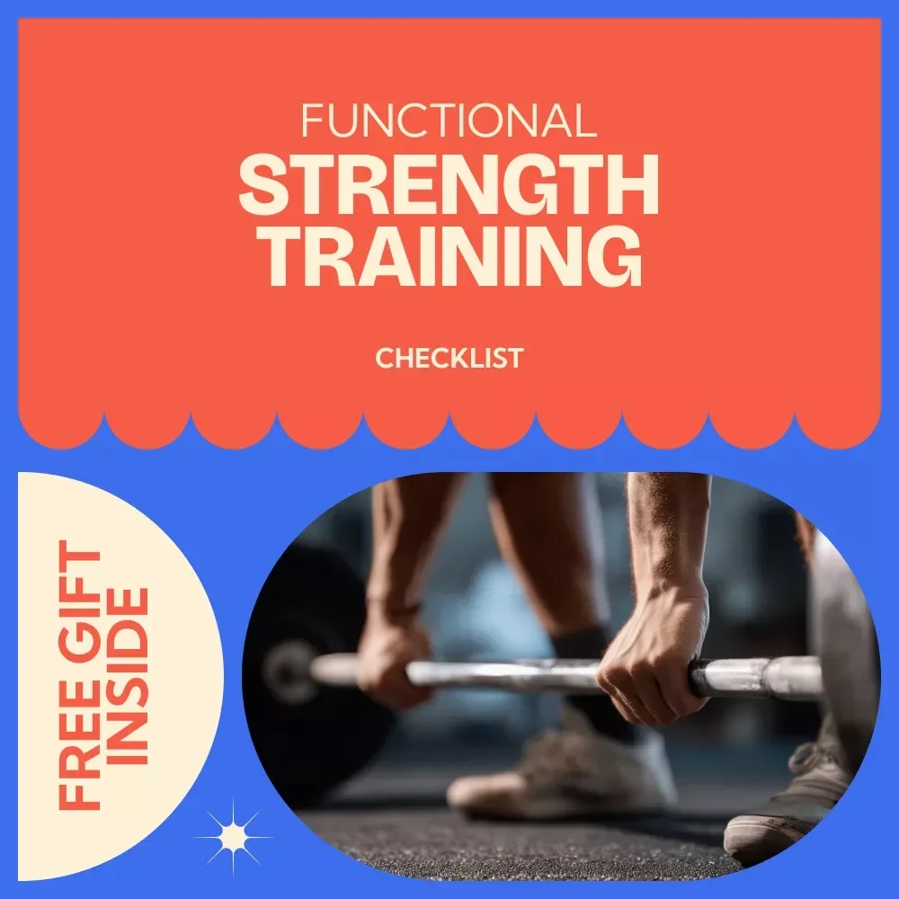Your Functional Strength Training Checklist – Functional Strength Training Exercises Routine, Full Body Workout Guide, Home & Gym Fitness Planner, Beginner to Advanced Training Checklist