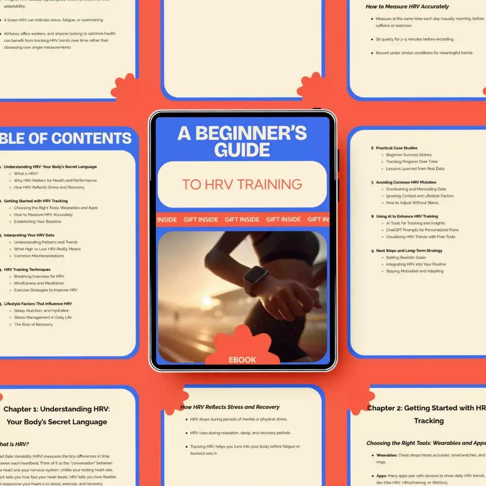A Beginner’s Guide to HRV Training – HRV Training for Beginners eBook, Heart Rate Variability Guide, Wellness & Recovery Optimization Digital Download