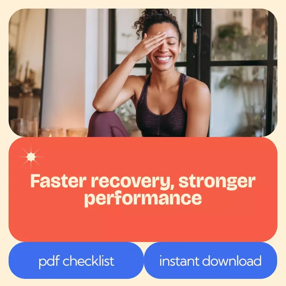 Post-Workout Recovery Checklist | AI Recovery Recommendations Fitness Guide, Muscle Recovery Routine, Workout Cool Down & Nutrition Planner Digital Download