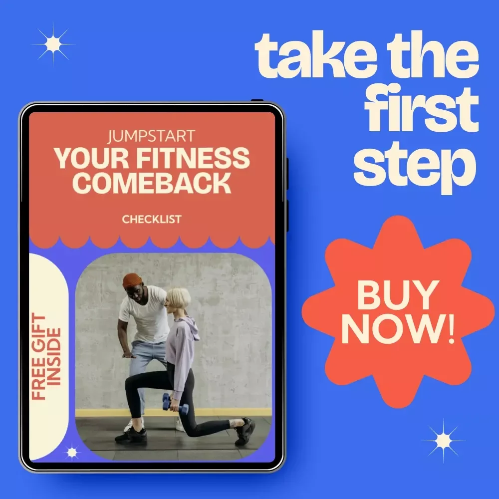 Jumpstart Your Fitness Comeback – Printable Checklist Guide | How to Get Back Into Fitness Routine, Workout Planner & Habit Builder