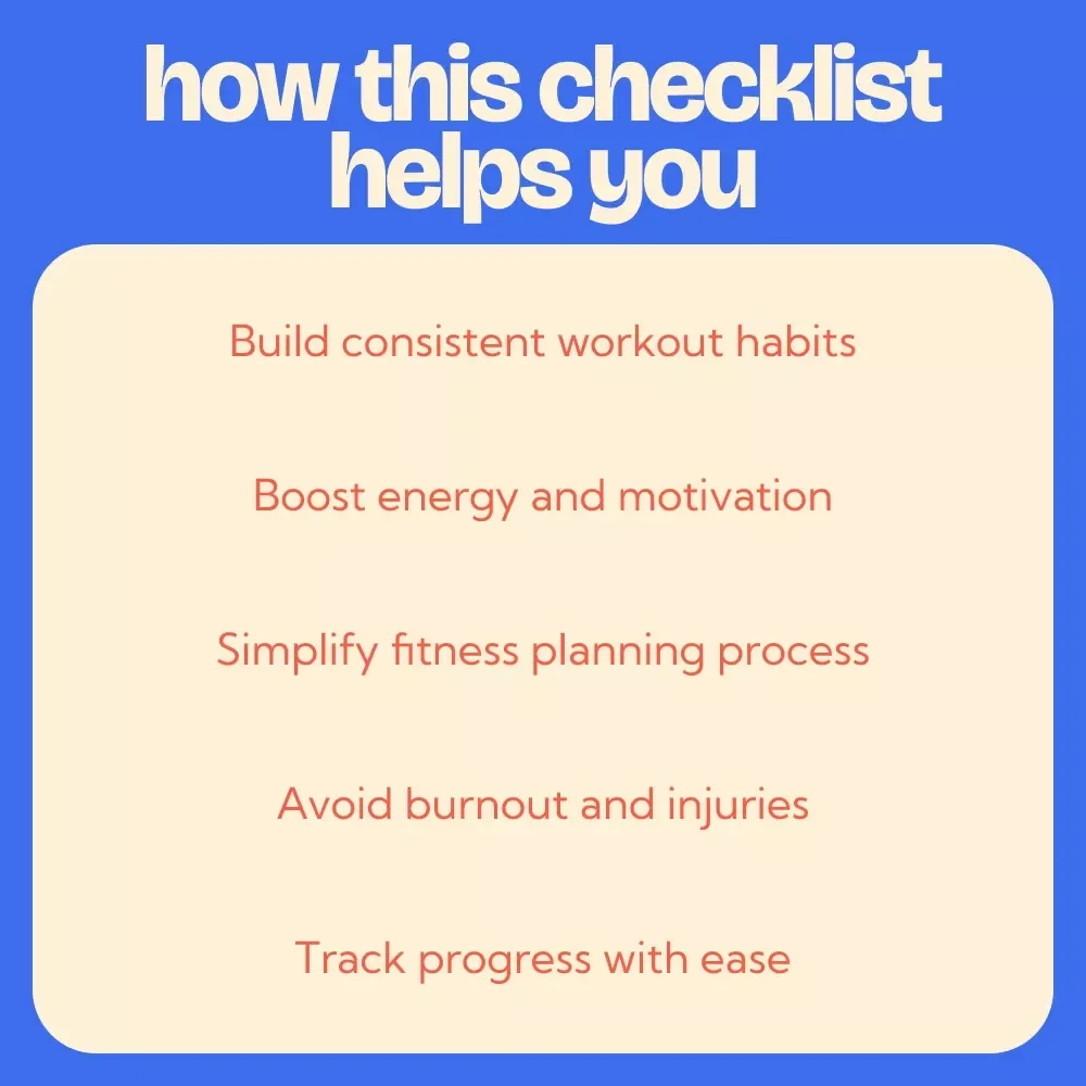 Jumpstart Your Fitness Comeback – Printable Checklist Guide | How to Get Back Into Fitness Routine, Workout Planner & Habit Builder