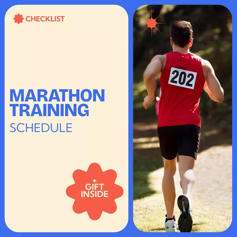 Marathon Training Schedule Checklist – Complete marathon training schedule Guide for Beginners, Intermediate & Advanced Runners | 16–20 Week Race Prep Planner