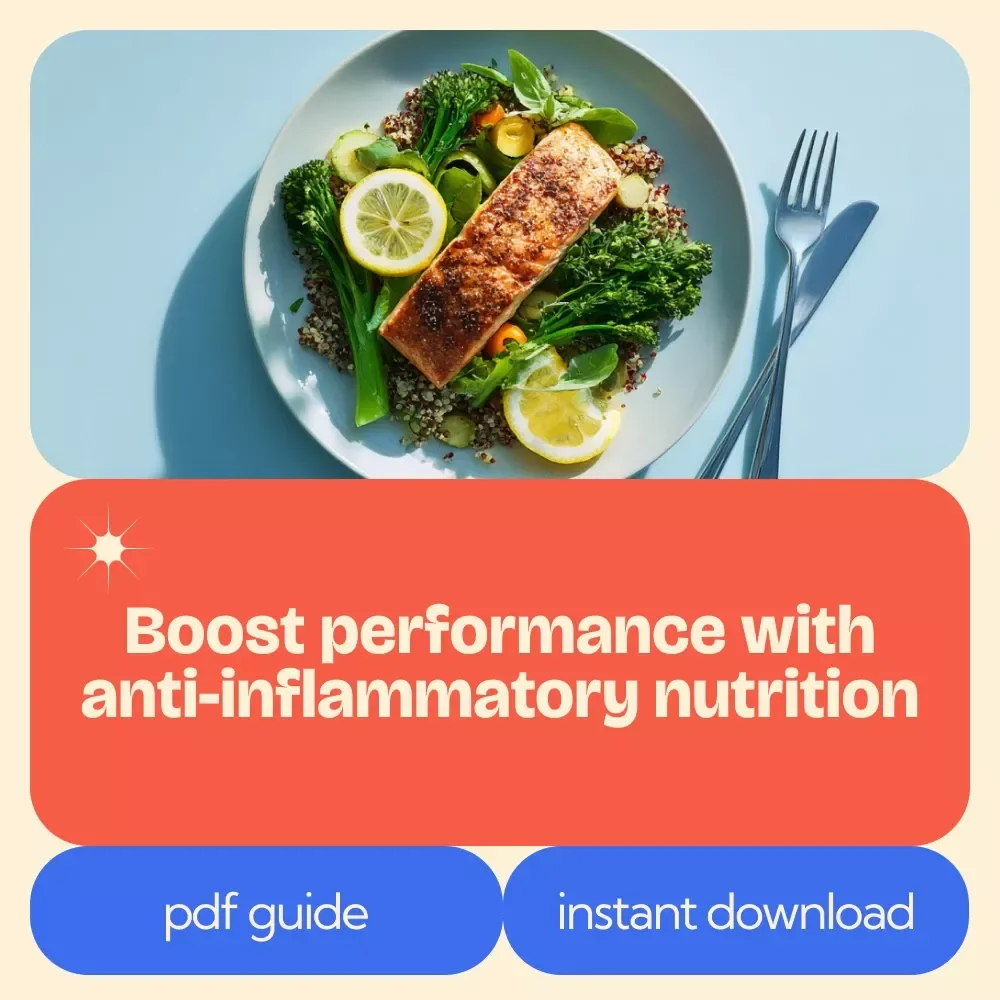 Anti-Inflammatory Meals for Athletes Guide | Anti Inflammatory Diet for Athletes eBook, Performance Nutrition Plan, Recovery Meal Strategy Download