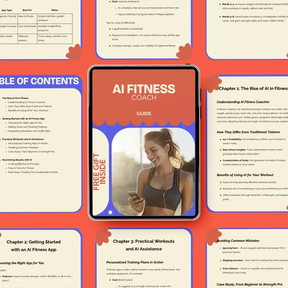AI Fitness Coach Guide – Smart AI Fitness Coach App Blueprint for Personalized Workouts, Progress Tracking & Sustainable Fitness Results