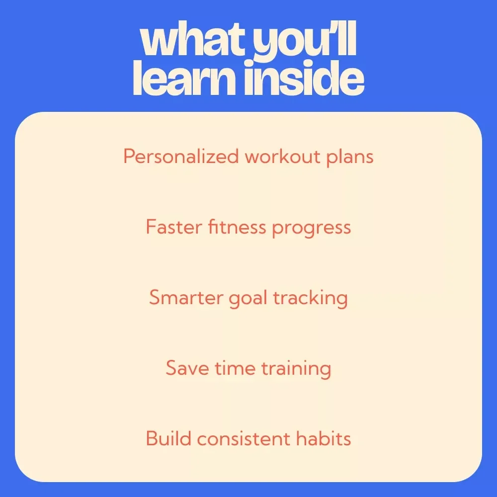 AI Fitness Coach Guide – Smart AI Fitness Coach App Blueprint for Personalized Workouts, Progress Tracking & Sustainable Fitness Results