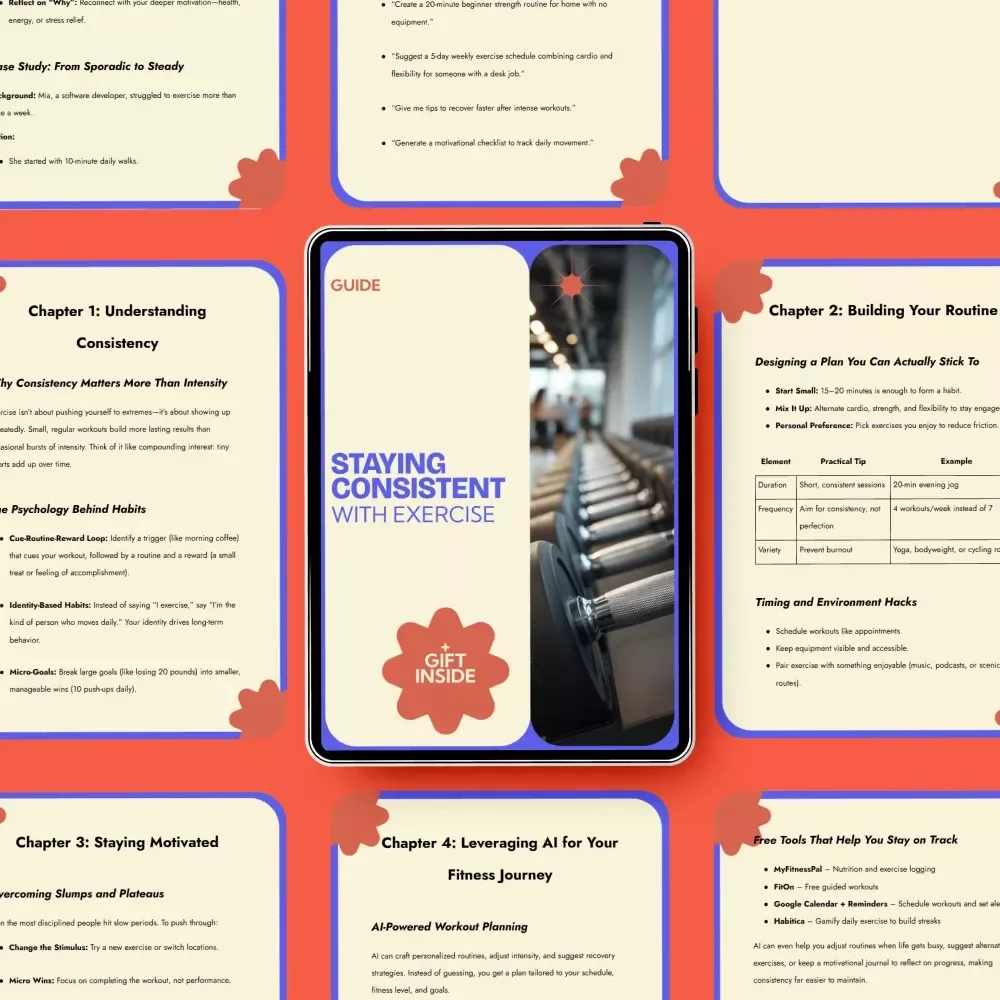 Staying Consistent with Exercise Guide – How to Stay Consistent with Exercise, Build Habits, Stay Motivated & Create a Routine That Actually Works
