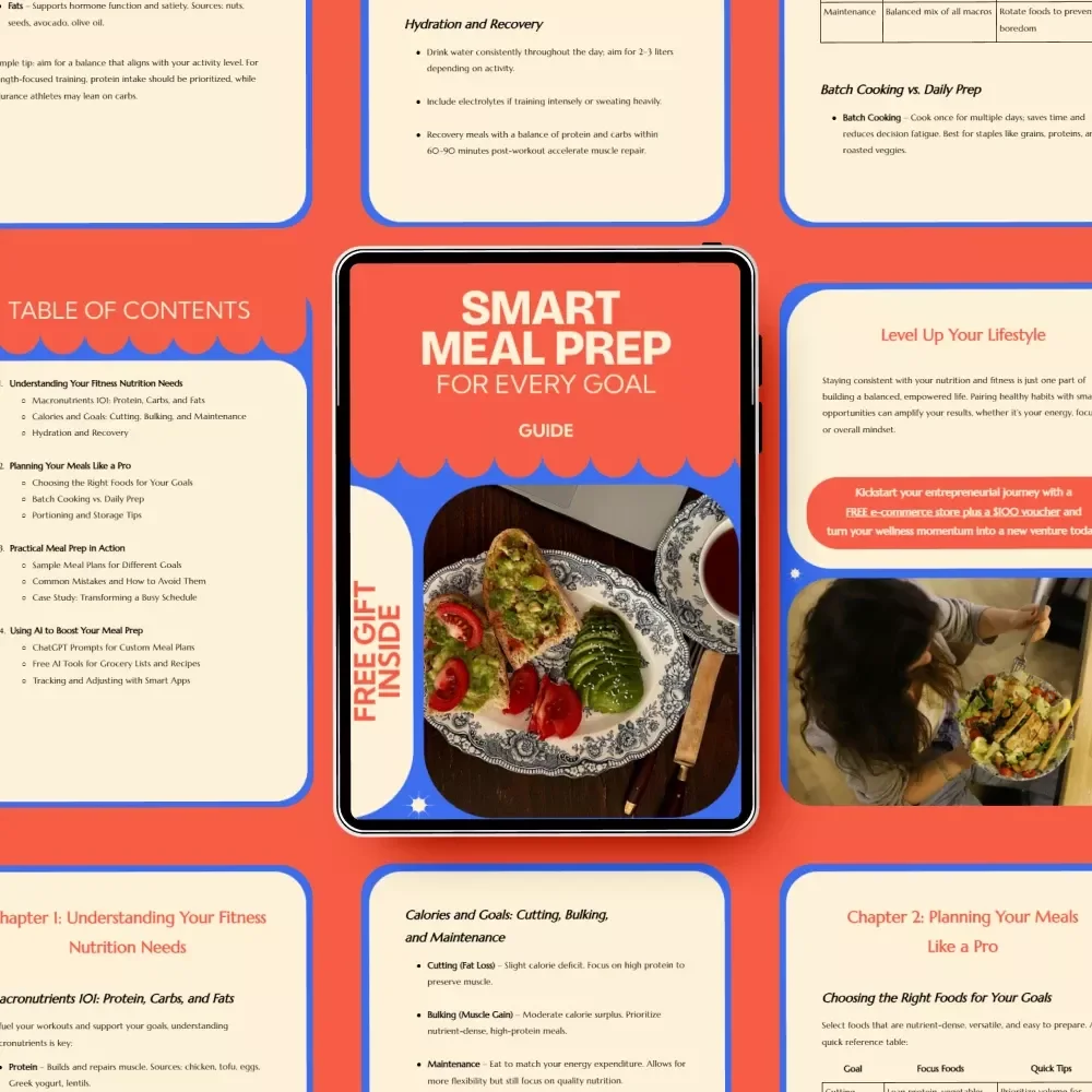 Smart Meal Prep for Every Goal: The Ultimate Guide to Meal Prep for Fitness Goals