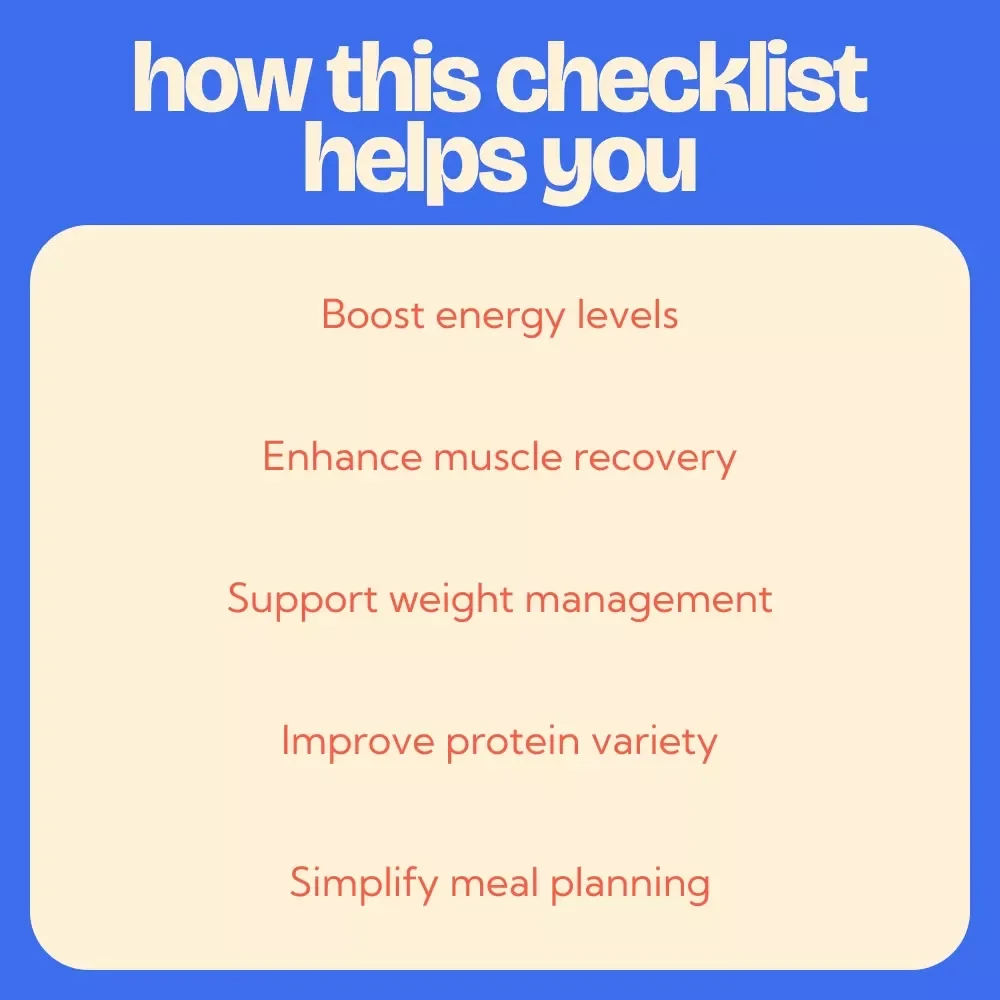 The Smart Protein Checklist: A Step-by-Step Guide for Optimizing Protein Intake for Women