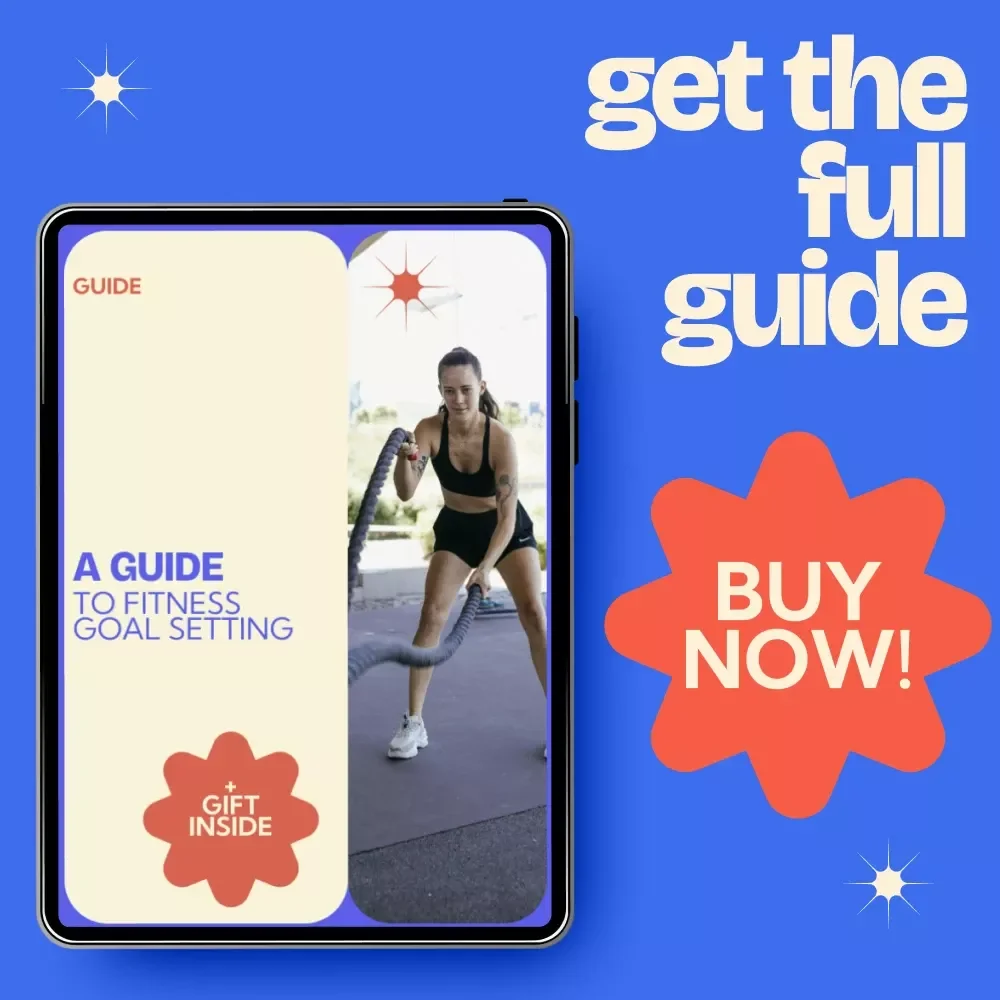 A Guide to Fitness Goal Setting – Ultimate fitness goals setting guide for Beginners & Busy Lifestyles, Digital Download Planner & Strategy Workbook