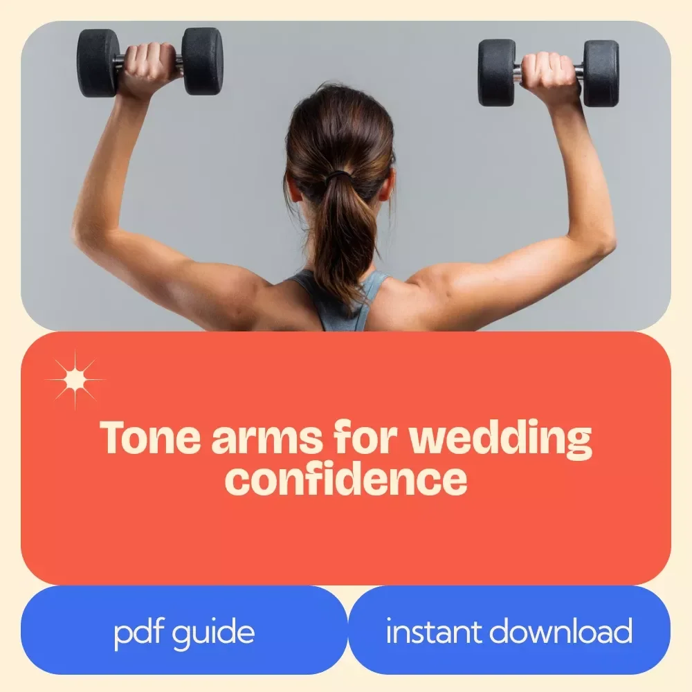 A No-Equipment Bridal Arms Workout Guide | Bridal Arm Workout No Equipment Plan for Toned Wedding Arms, At-Home Fitness eBook for Brides