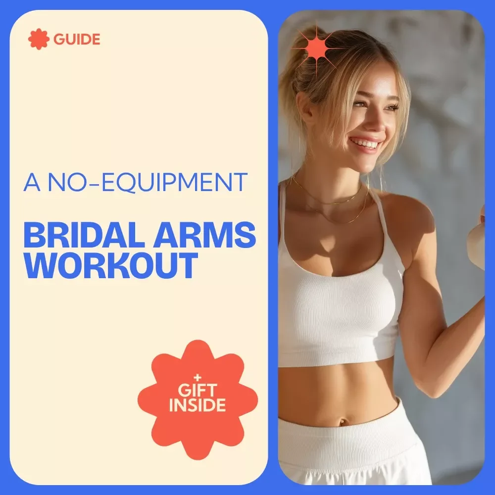 A No-Equipment Bridal Arms Workout Guide | Bridal Arm Workout No Equipment Plan for Toned Wedding Arms, At-Home Fitness eBook for Brides
